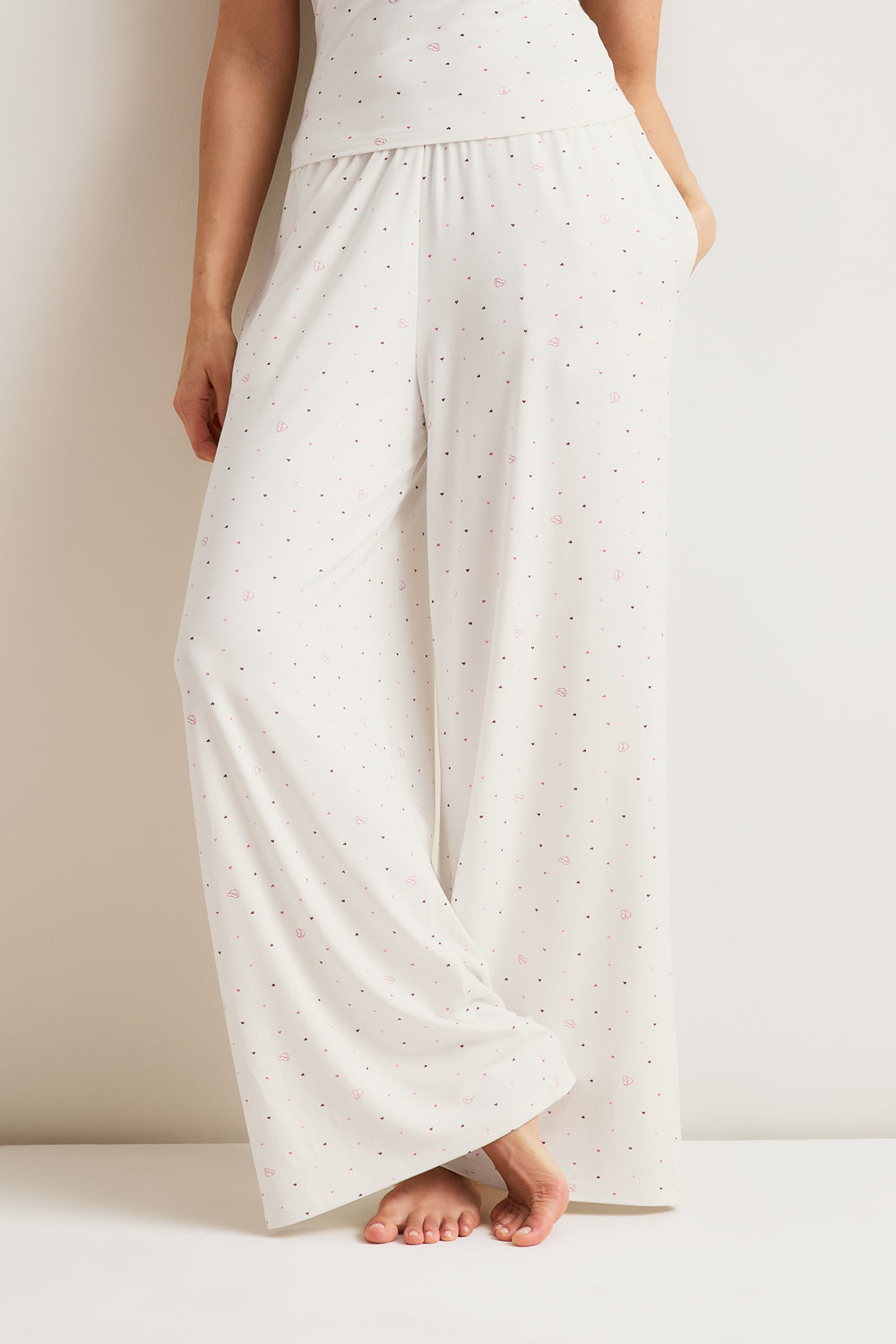 Pyjama Bottoms - Love Heart Print