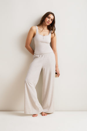 Pyjama Bottoms - Oat Marl