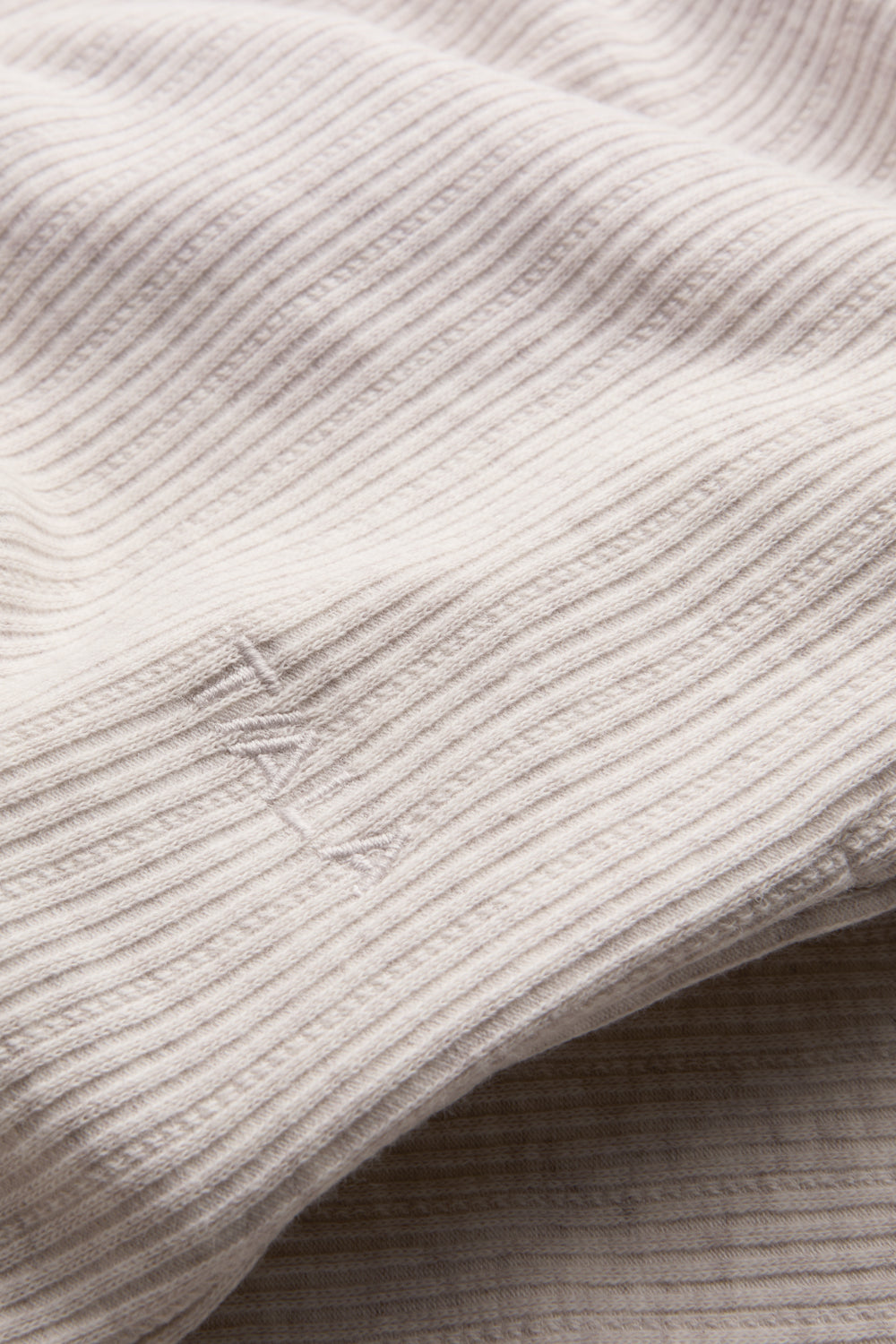 Mid-Rise Wide Led Pyjama Bottoms - Oat Marl