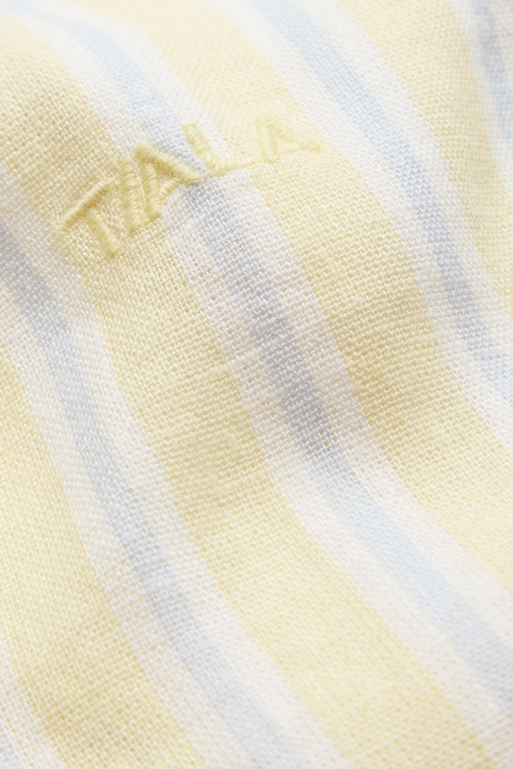 Soft Linen Short - Lemon / Blue Stripe