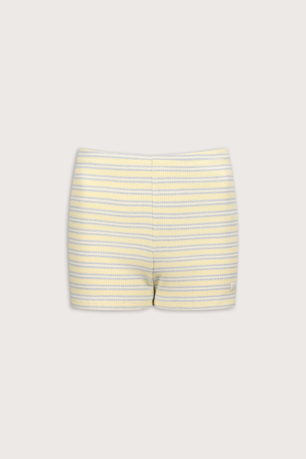 Stripe Knit Short - Lemon Yellow