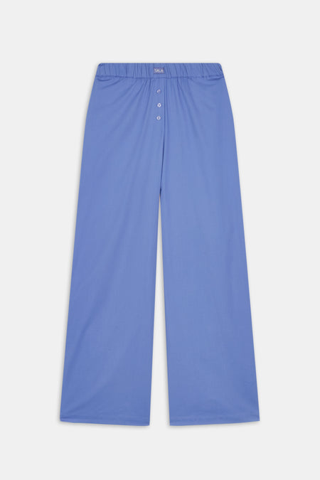 Poplin Trouser - Positano Blue