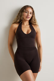 Sculpt Seamless Halter Tank - Americano