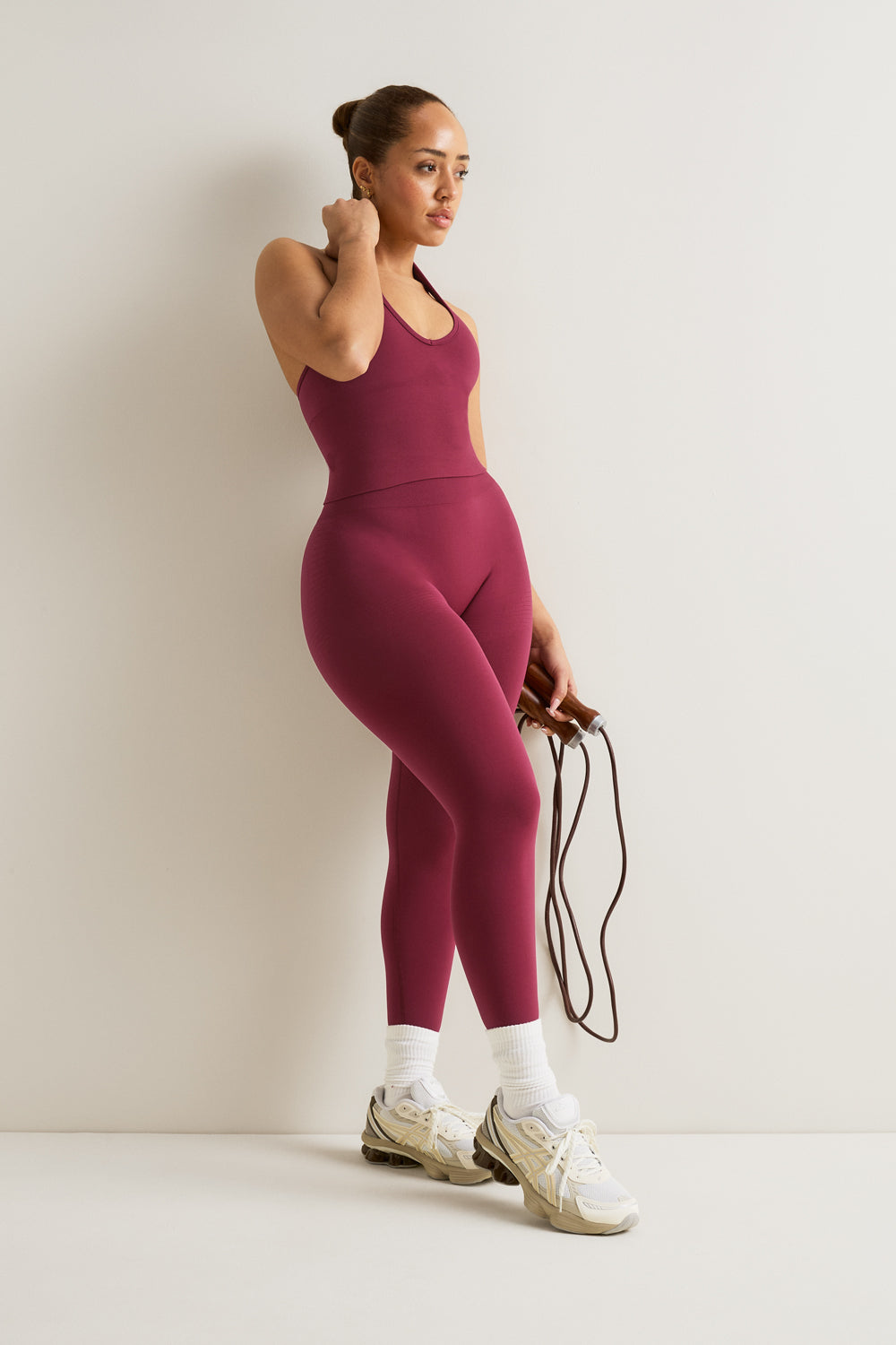 Sculpt Seamless Halter Tank - Cherry Red