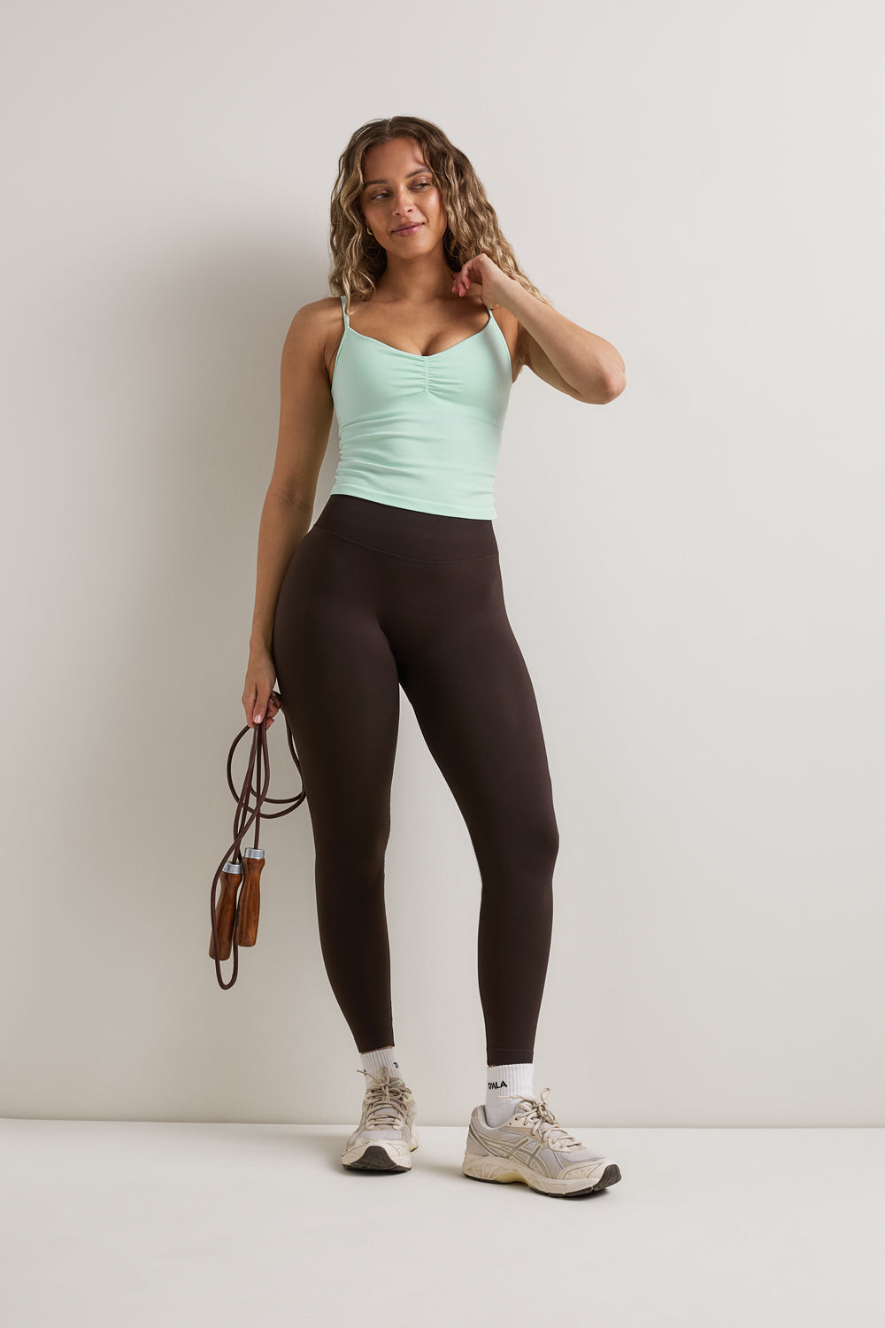 Sculpt Seamless Ruched Vest - Soft Mint