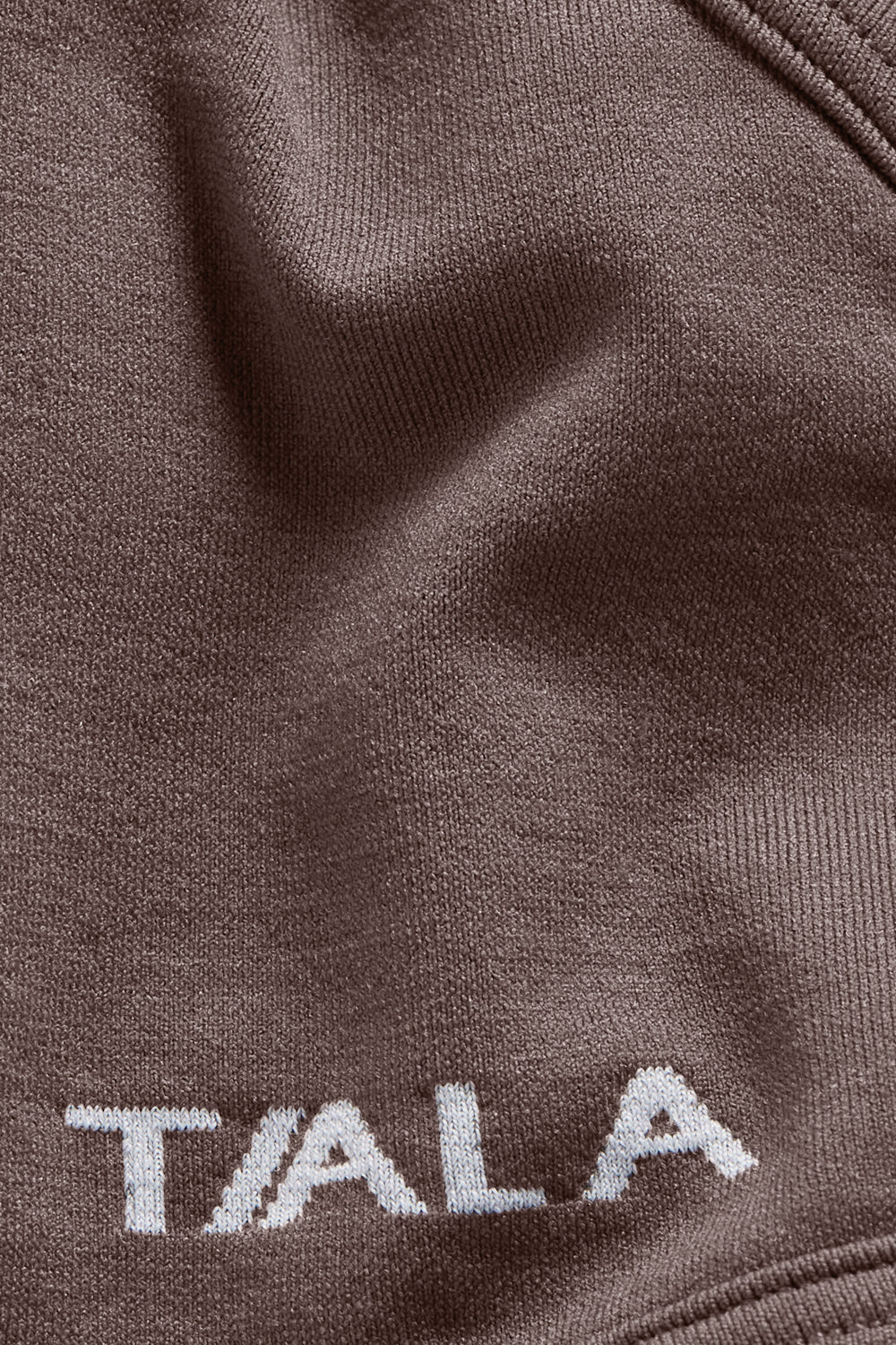 Sculpt Seamless Ruched Cross Back Sports Bra - Dark Truffle