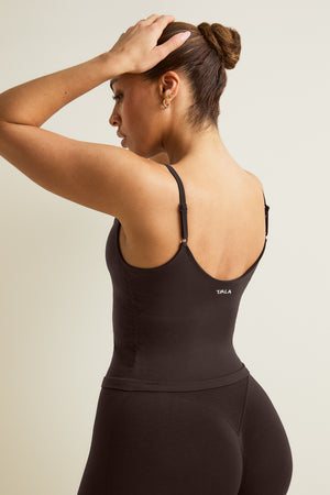 Sculpt Seamless Ruched Vest - Americano