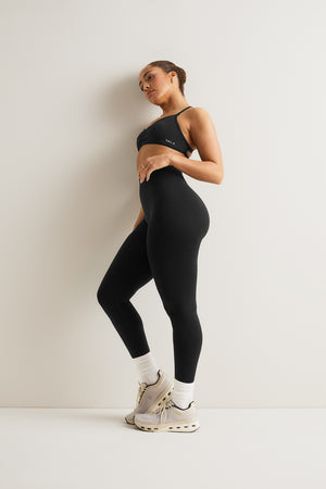 Sculpt Seamless Scrunch Legging - Black Marl