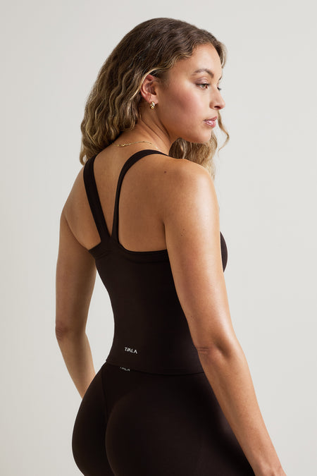 Sculpt Seamless Scoop Neck Cami - Americano