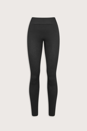 Seamless Rib Legging - Vintage Black