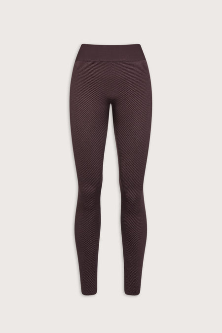 Seamless Rib Legging - Vintage Brown
