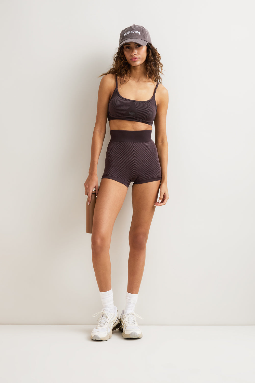 Seamless Rib Shorts - Vintage Brown