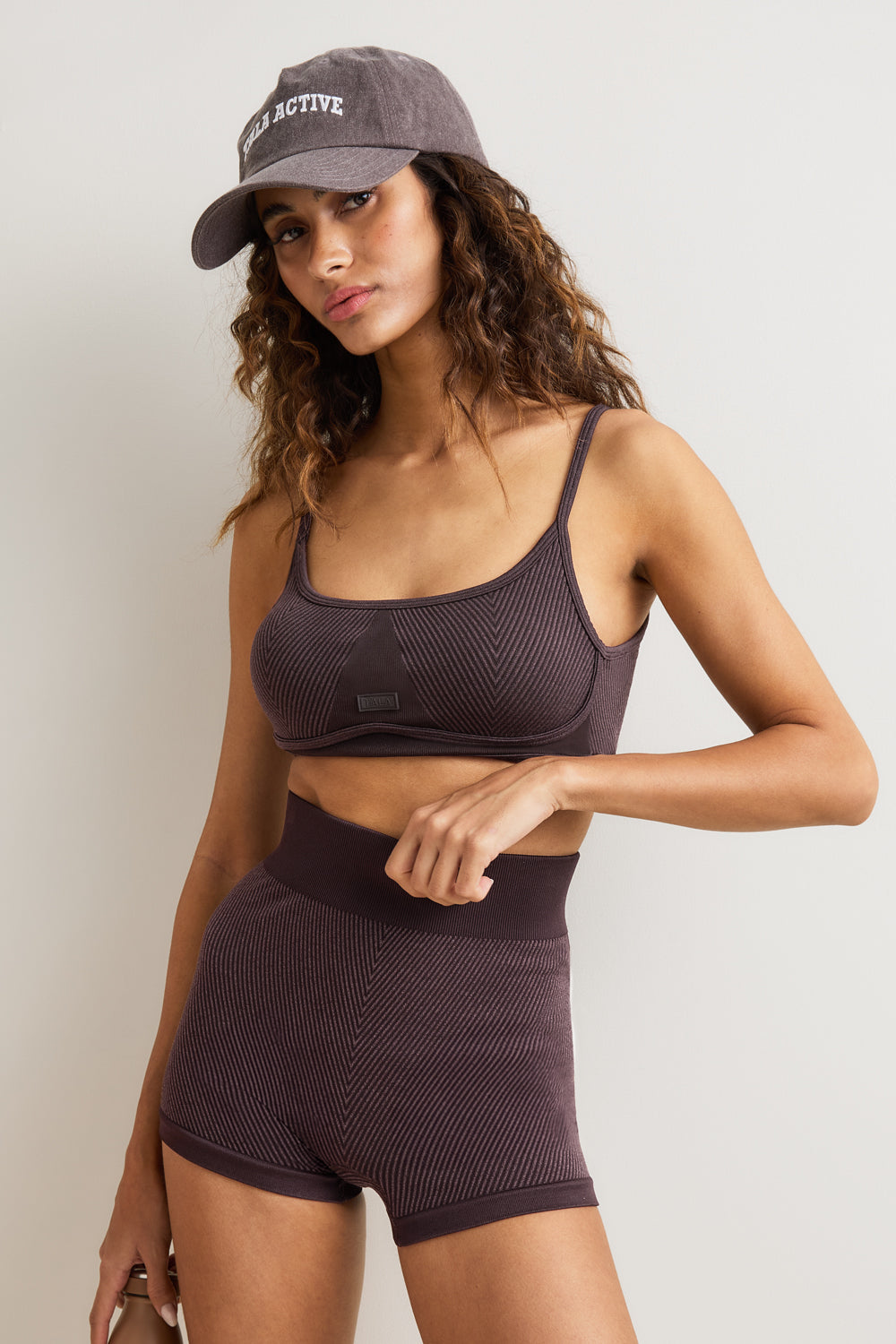 Seamless Rib Shorts - Vintage Brown