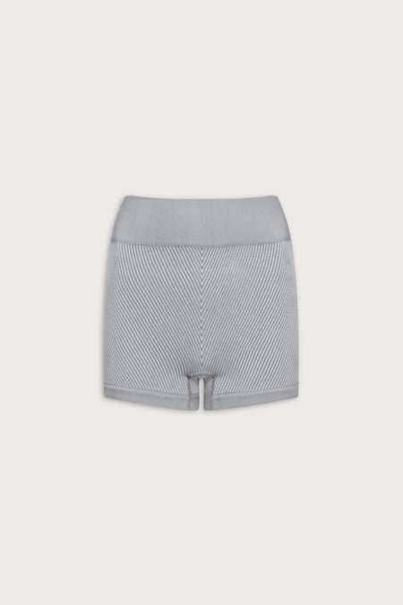 Seamless Rib Shorts - Vintage Grey