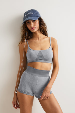 Seamless Rib Shorts - Vintage Grey