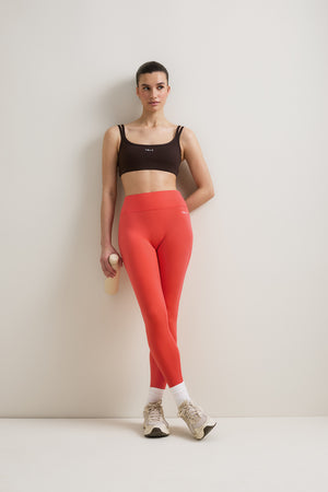 SkinLuxe No Front Seam Legging - Coral