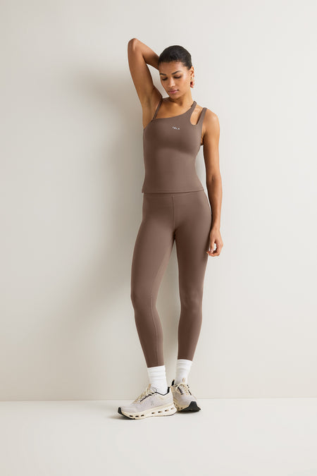 SkinLuxe Asymmetrical Multiway Vest - Cortado Brown