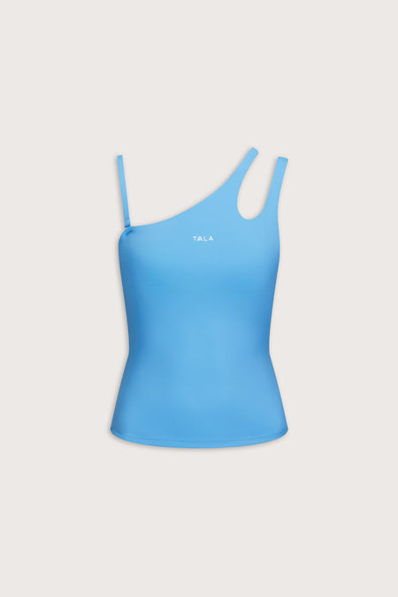 SkinLuxe Asymmetrical Multiway Vest - Sky Blue