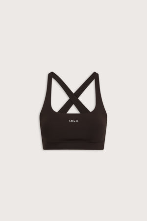 SkinLuxe Cross Back Sports Bra - Americano