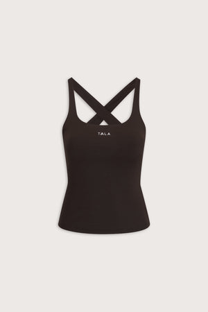 SkinLuxe Cross Back Vest - Americano