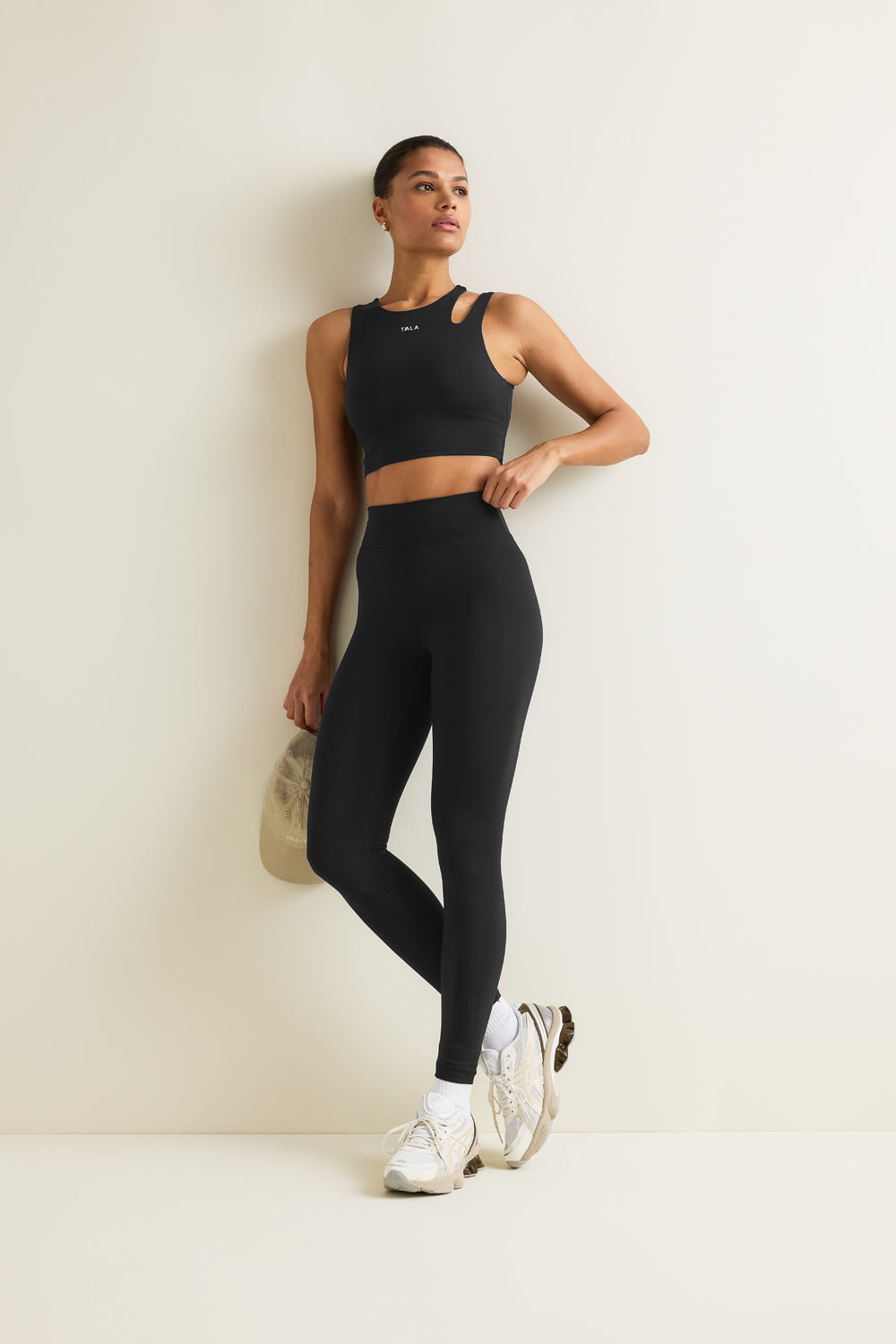 SkinLuxe Longline Sports Bra - Shadow Black