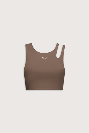 SkinLuxe Longline Sports Bra - Cortado Brown
