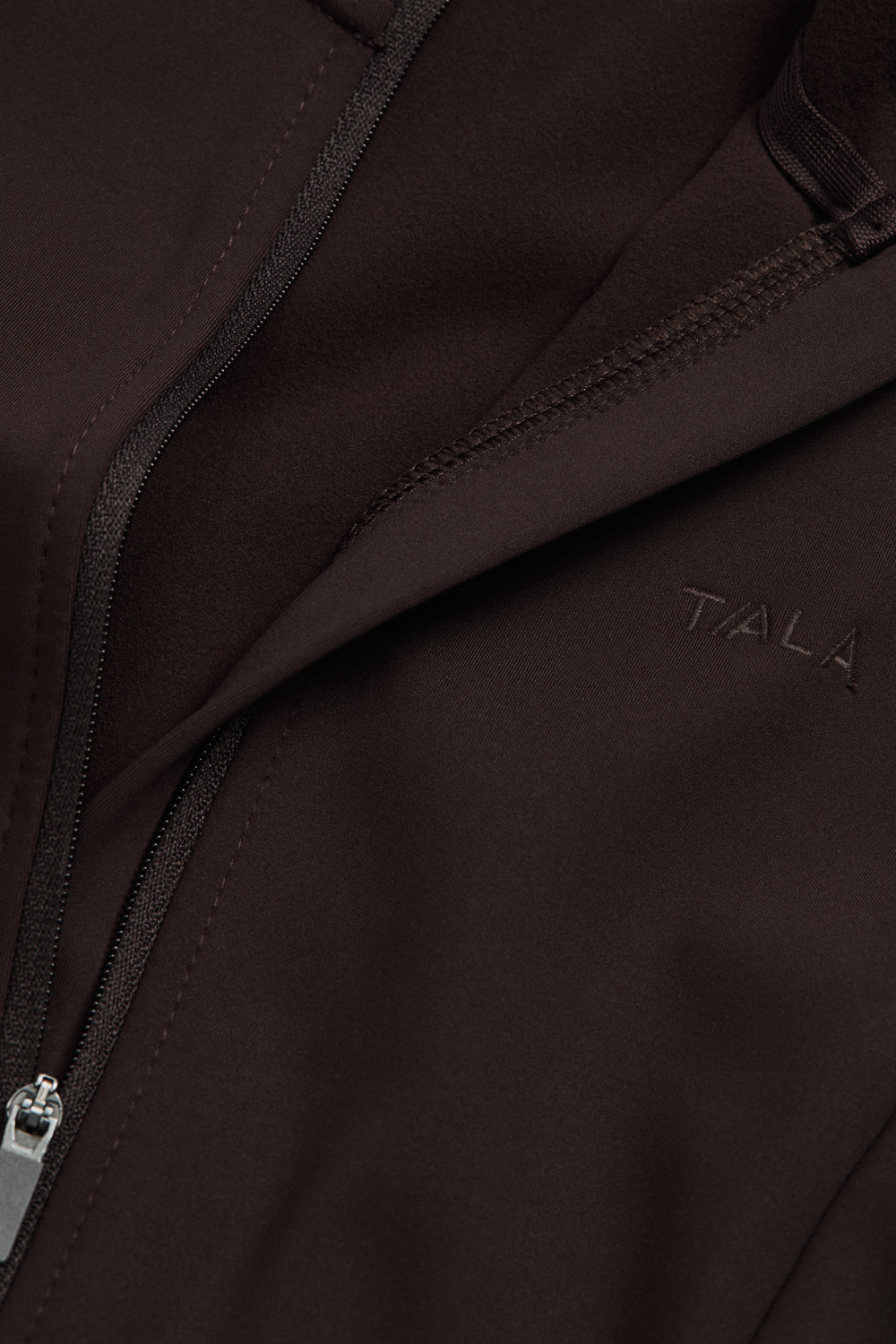 SkinLuxe Fleece Zip Through Jacket - Americano