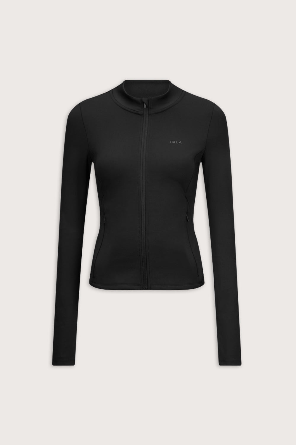 SkinLuxe Fleece Zip Through Jacket - Shadow Black