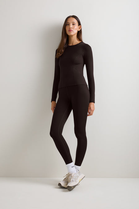 SkinLuxe Fleece Top - Americano