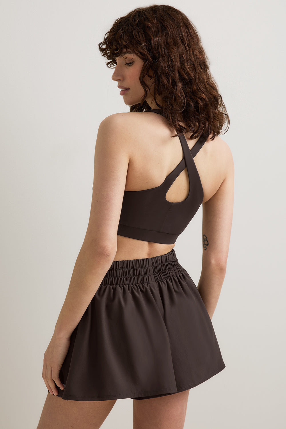 SkinLuxe Ruched Waist Floaty Short - Americano