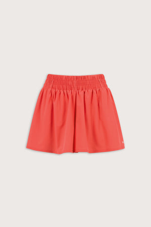 SkinLuxe Ruched Waist Floaty Short - Coral