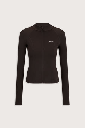 SkinLuxe Zip Through Jacket - Americano