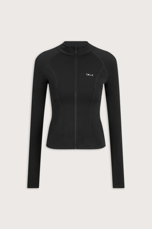 SkinLuxe Zip Through Jacket - Shadow Black