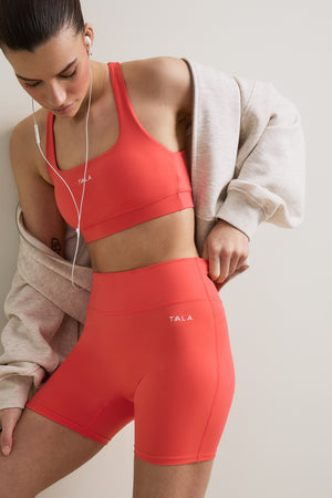 SkinLuxe Cycling Short - Coral