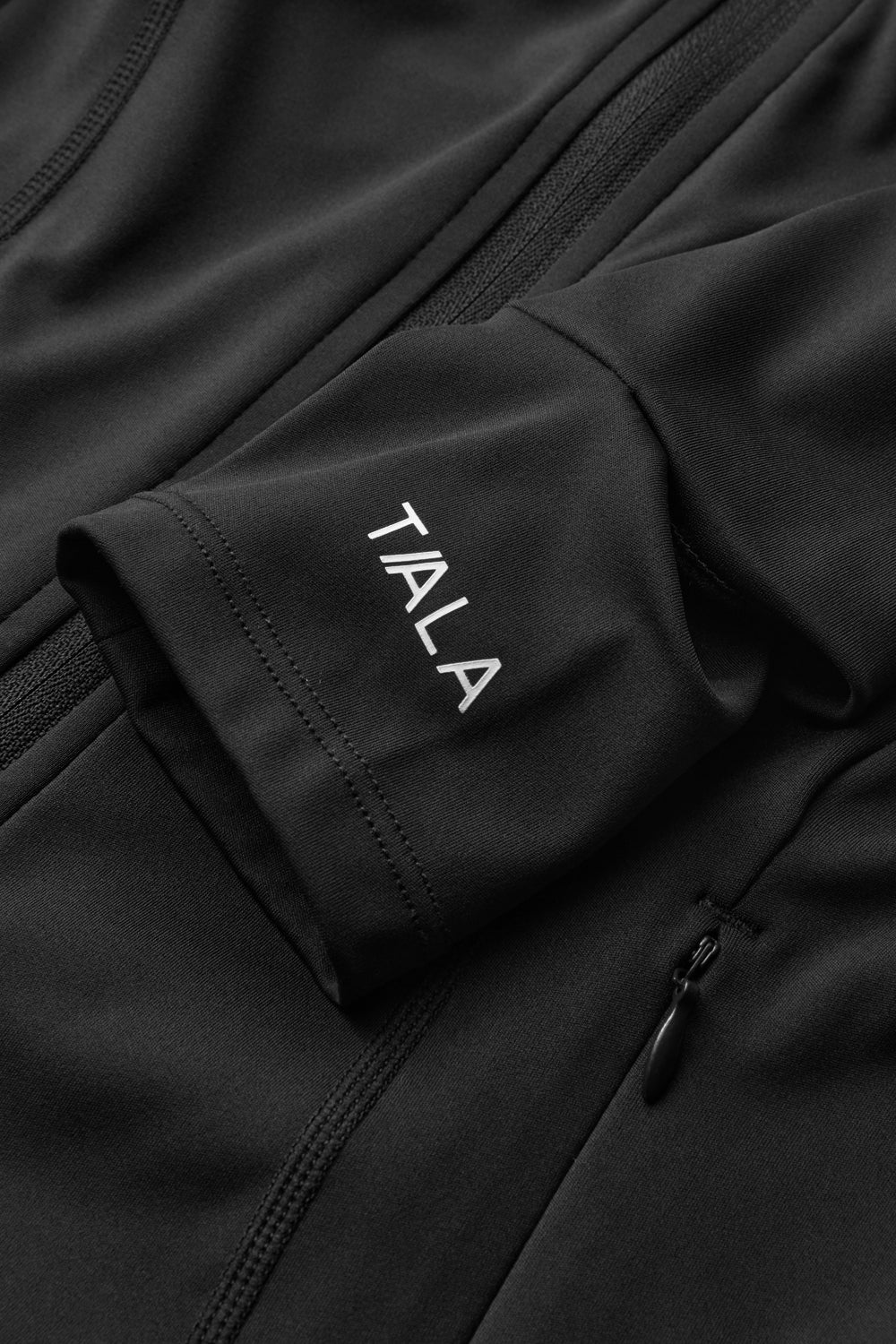 SkinLuxe Hooded Running Jacket - Black