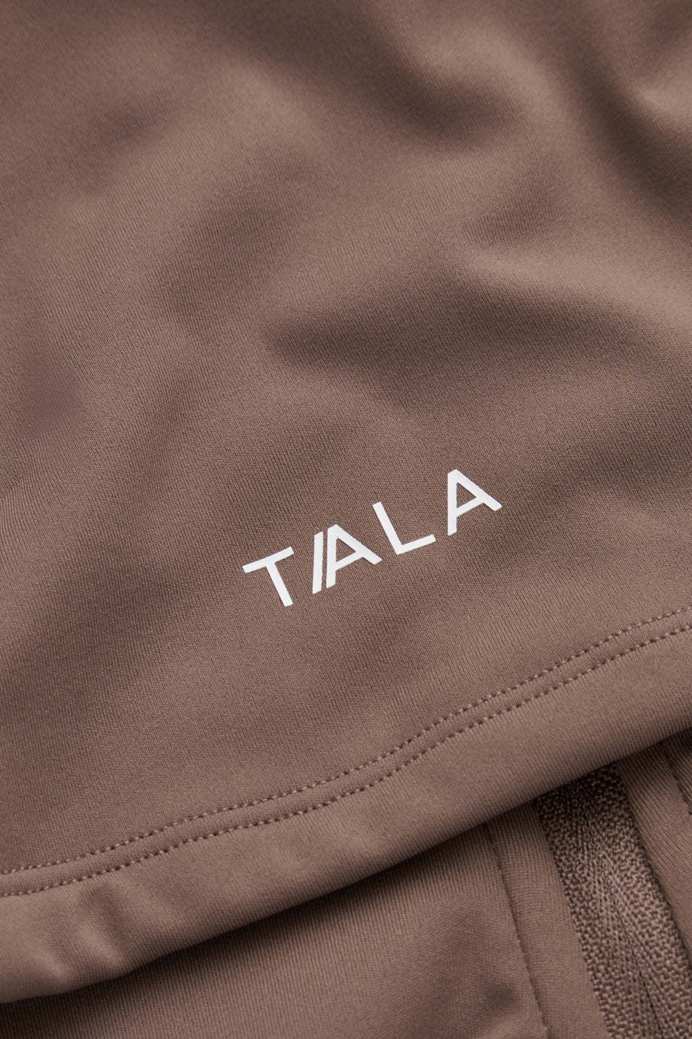 SkinLuxe Sleeveless Zip Through Running Top - Cortado Brown