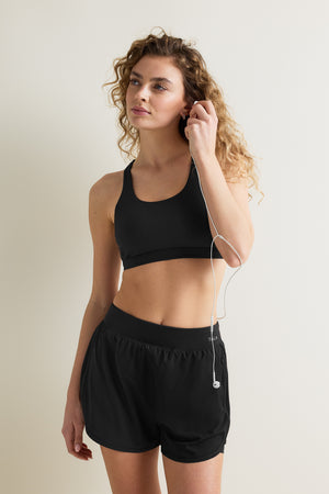 SkinLuxe Tank Sports Bra - Shadow Black