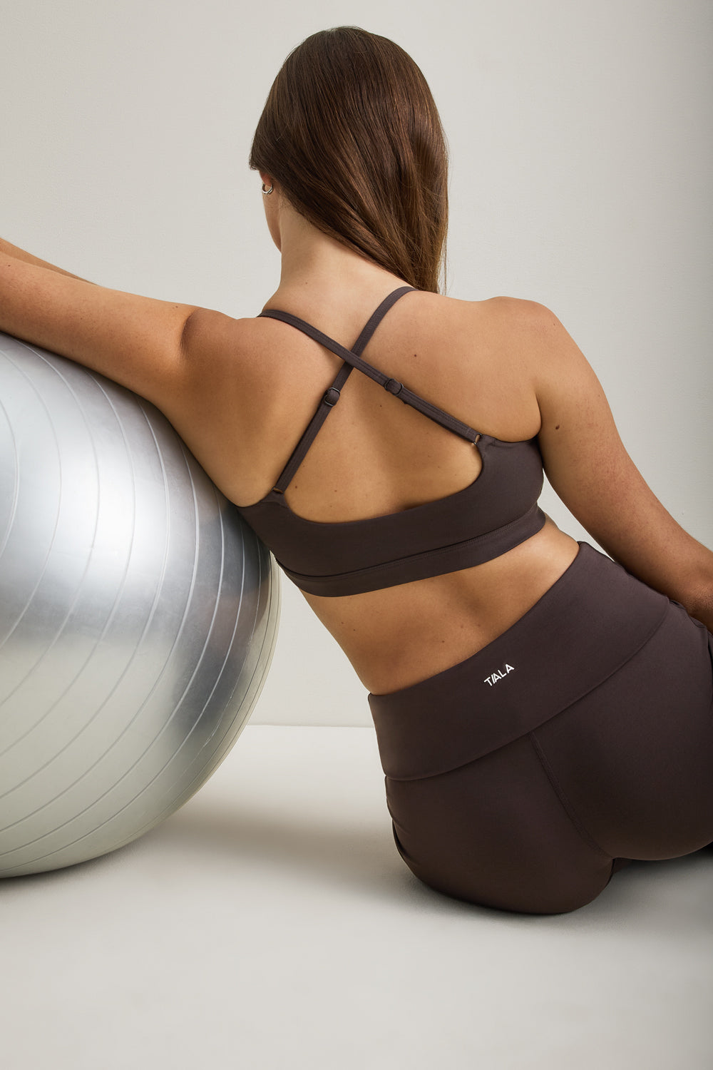 SoftSet Cross Back Sports Bra - Americano