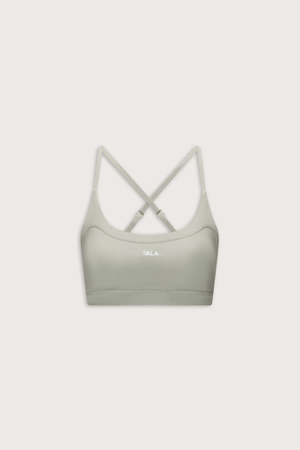 SoftSet Cross Back Sports Bra - Sage Green