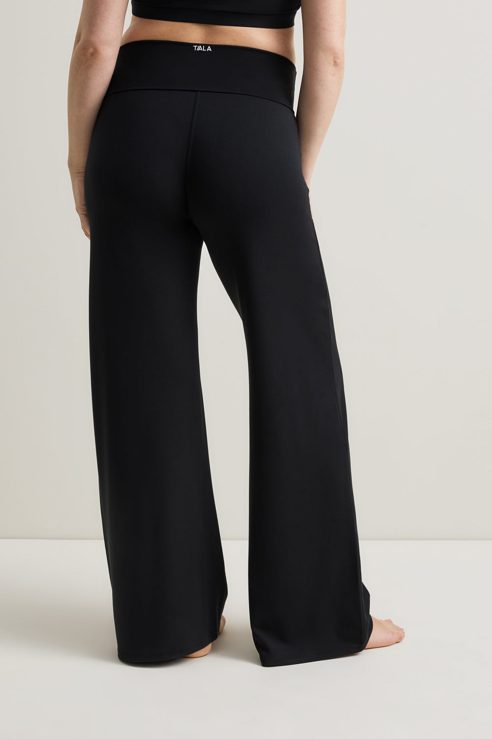SoftSet Maternity Wide Leg Trouser - Black