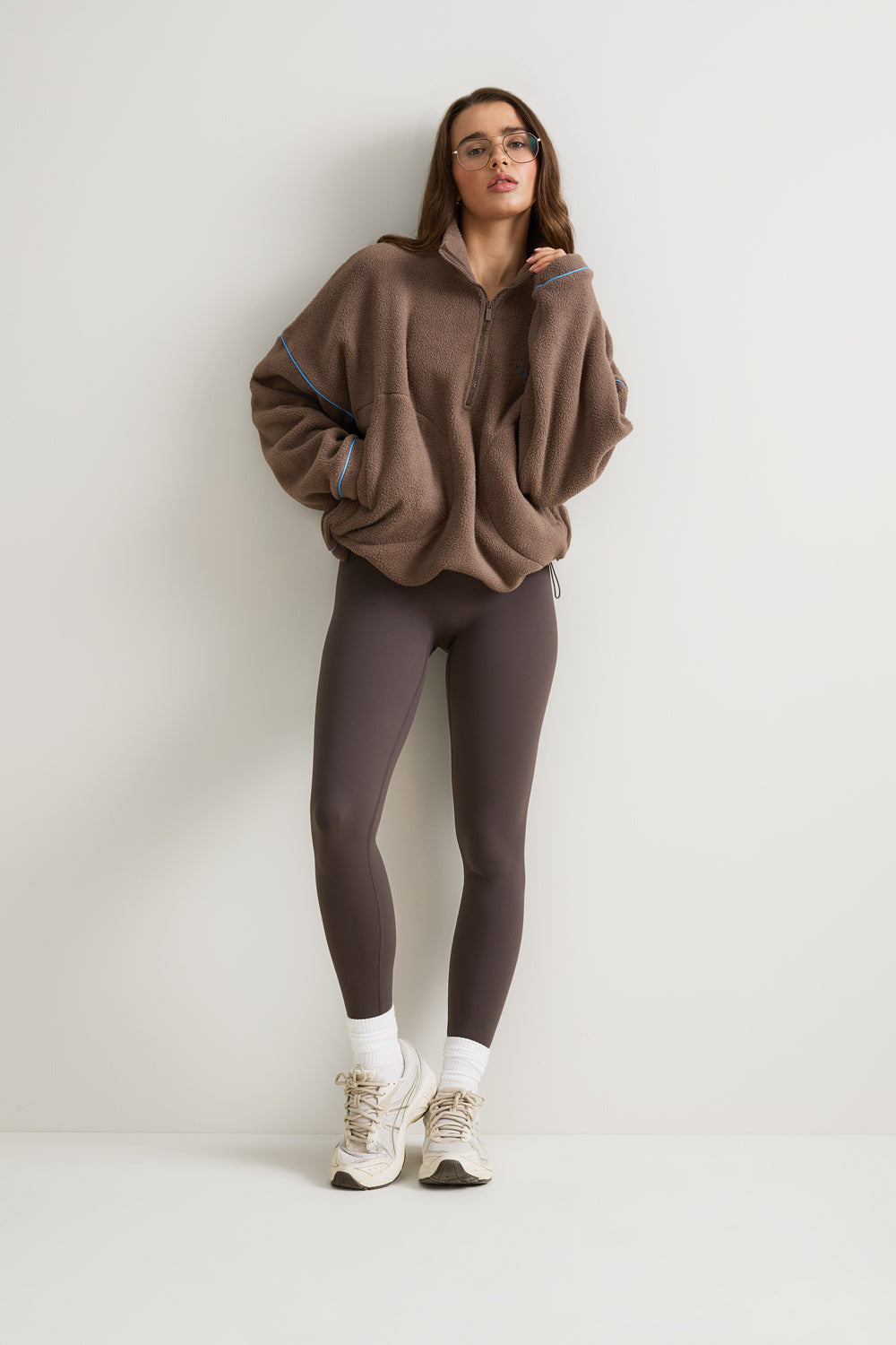 1/4 Zip Fleece Jacket - Cortado Brown