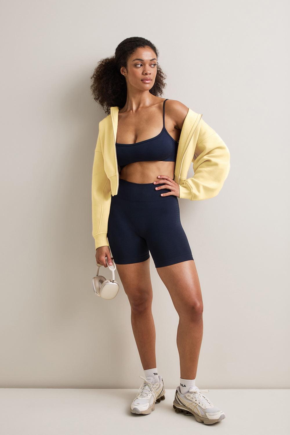 Cocoon Zip Through Hoodie - Butter Yellow
