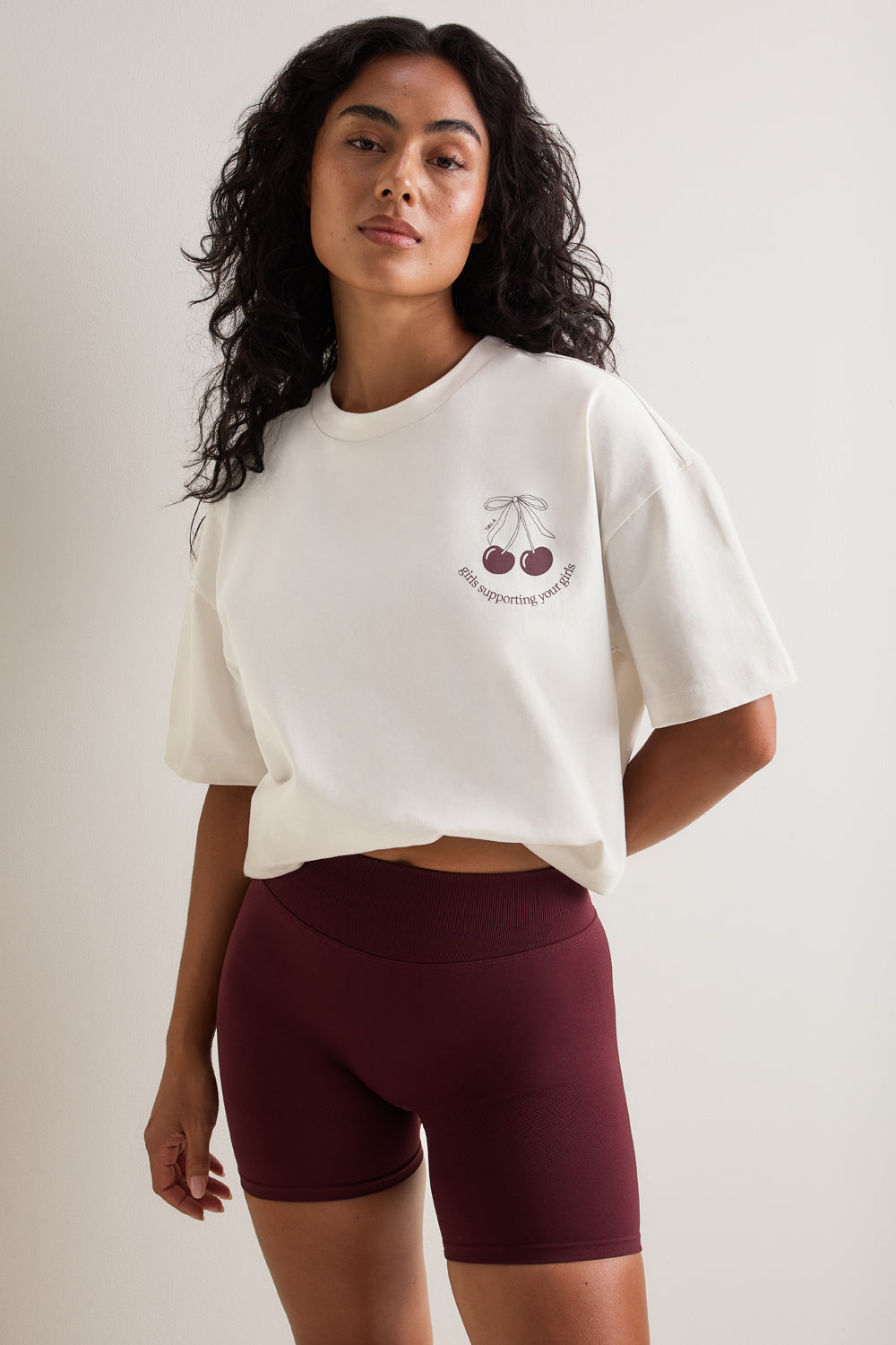 TALA Cherry Graphic Tee - Ivory