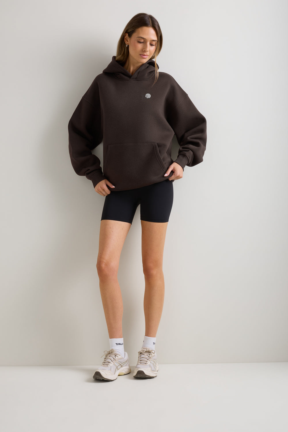 Trail Graphic Oversized Hoodie - Americano