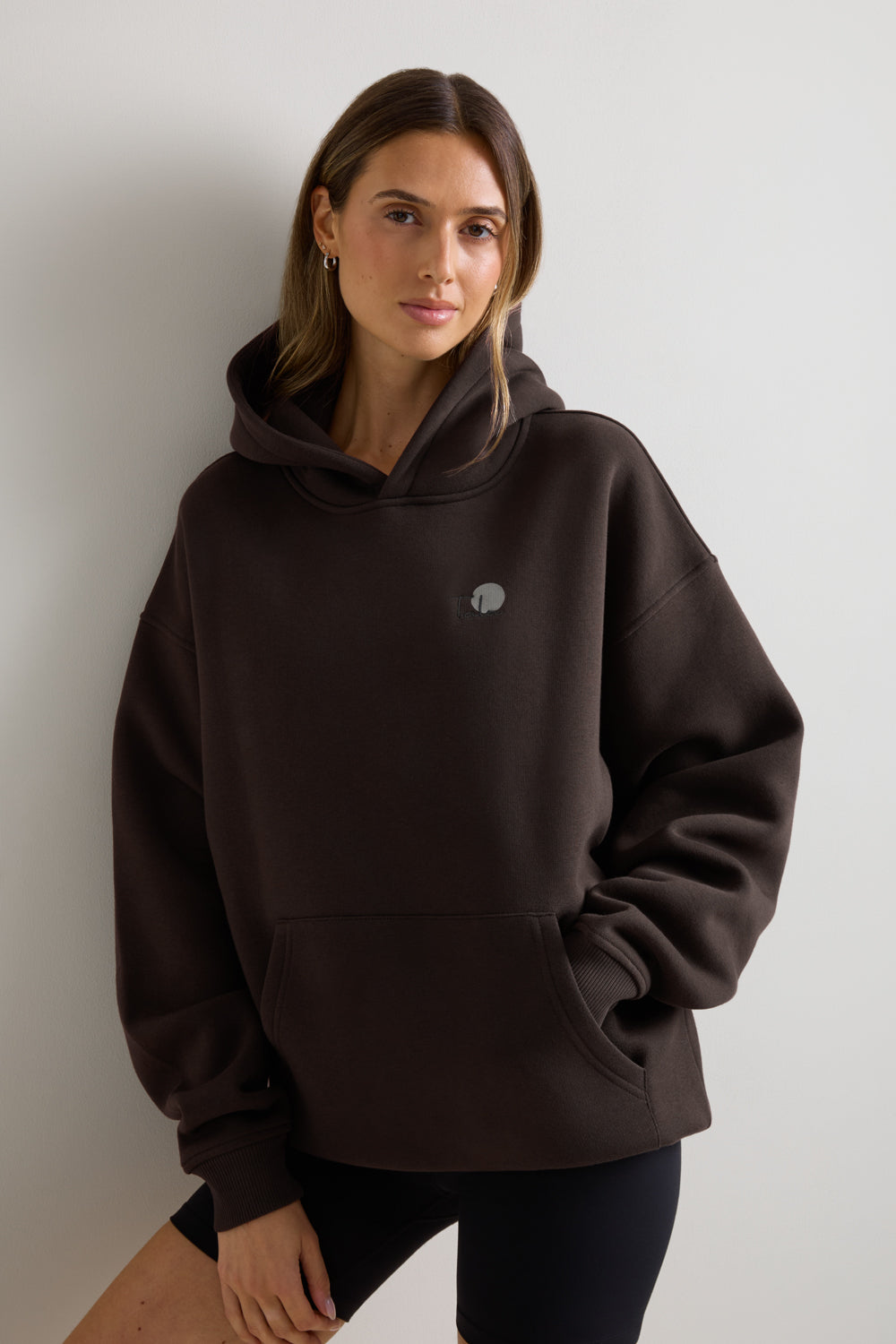 Trail Graphic Oversized Hoodie - Americano