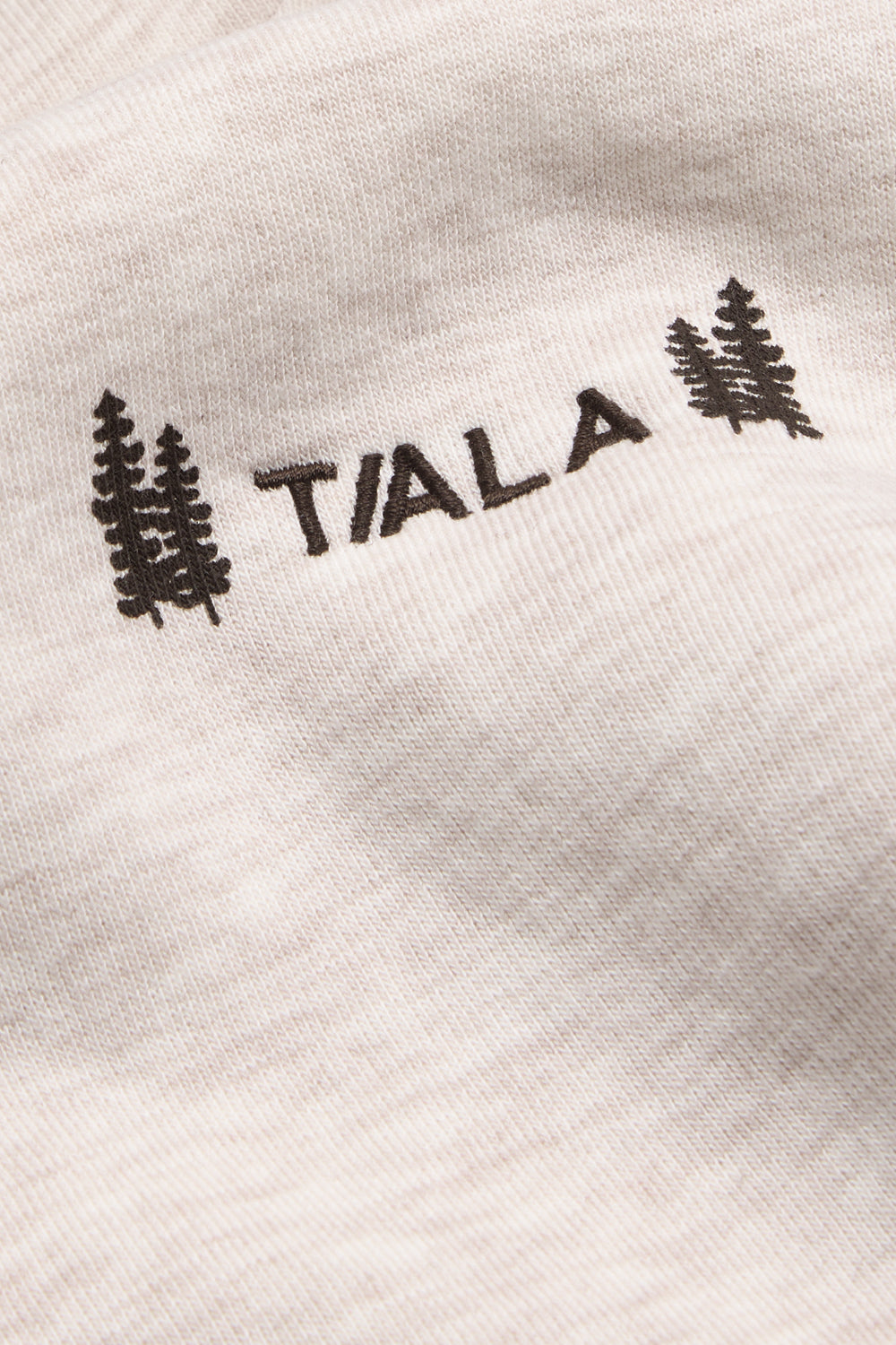 Trail Graphic Oversized Hoodie - Oat Marl