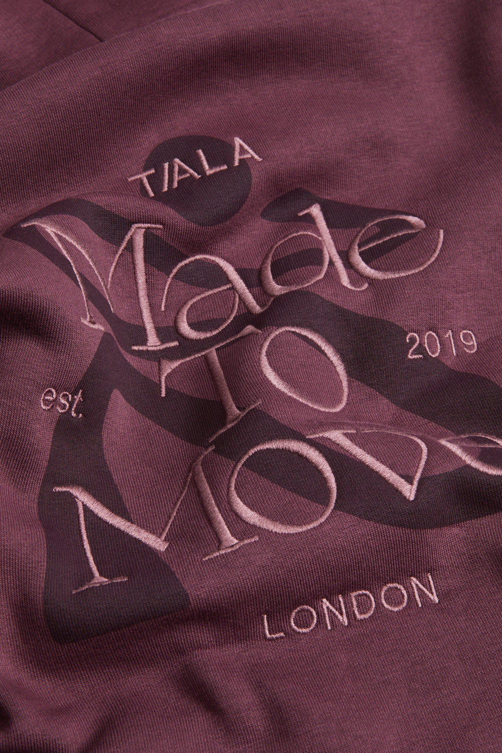 Made to Move Oversized Graphic Hoodie - Light Fig