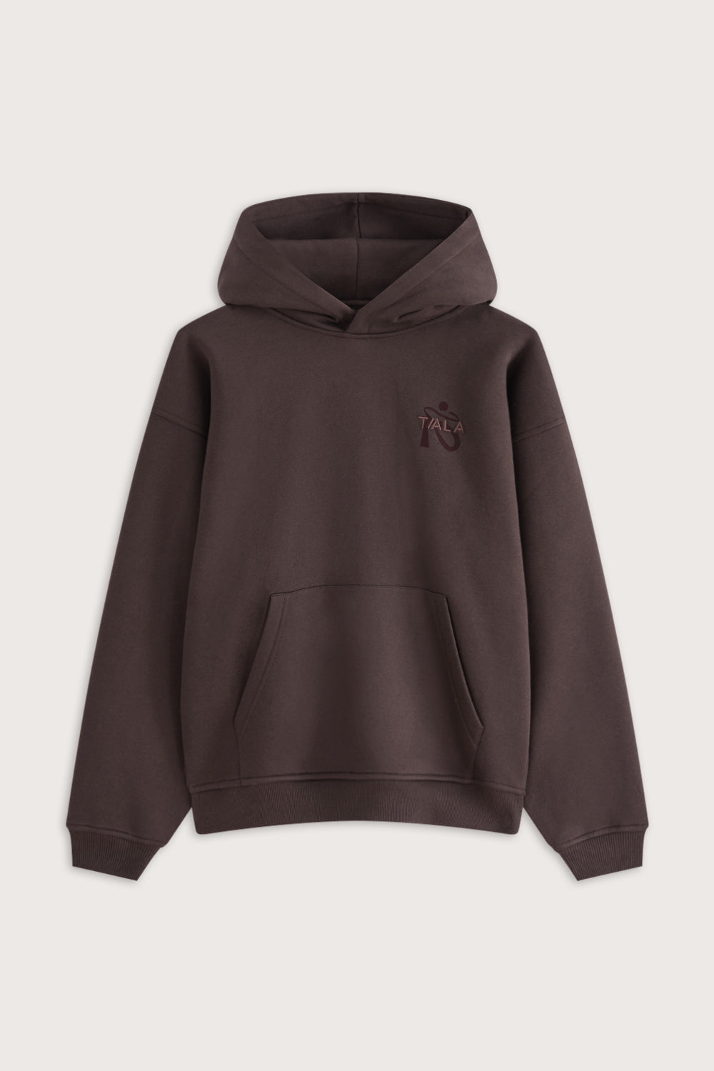 Made to Move Oversized Graphic Hoodie - Mocha Brown