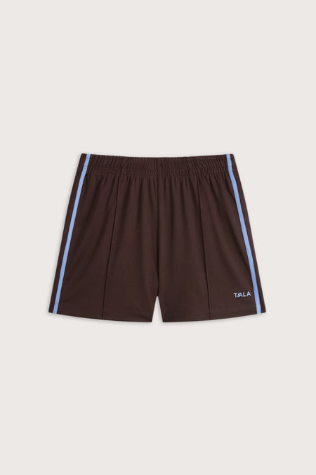 Contrast Stripe Short - Chestnut Brown