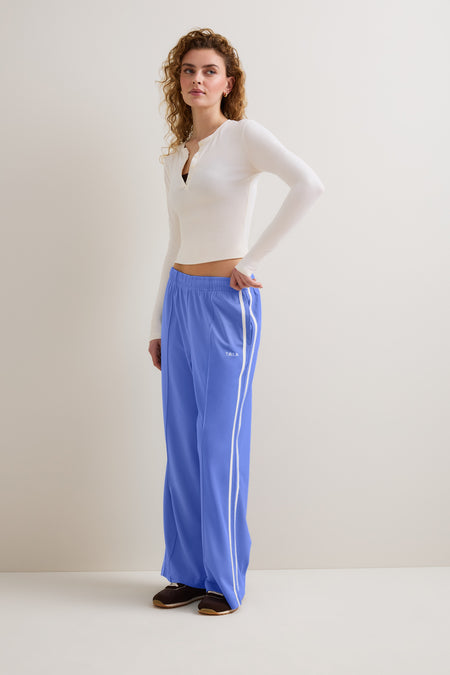 Contrast Stripe Jogger - Iris Blue